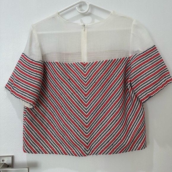 Sandro Paris Striped Cropped Top - Picture 5 of 10
